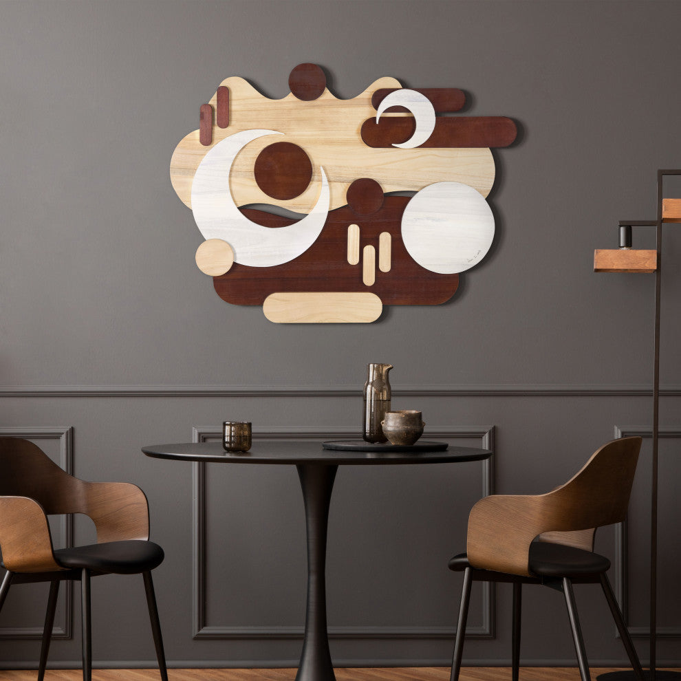 "Sands Serenade" Hand Made Wood Abstracts Wall Art, Ap-102b-4030-02