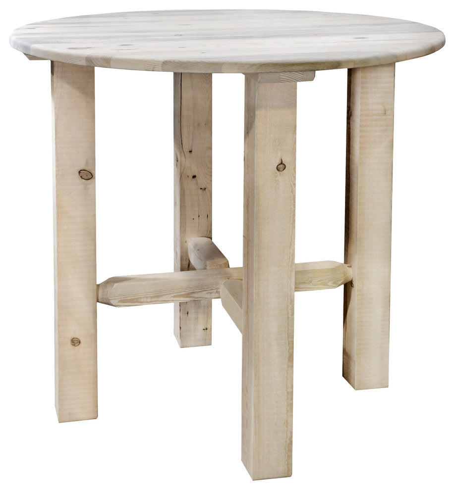 Homestead Collection Bistro Table, Clear Lacquer Finish