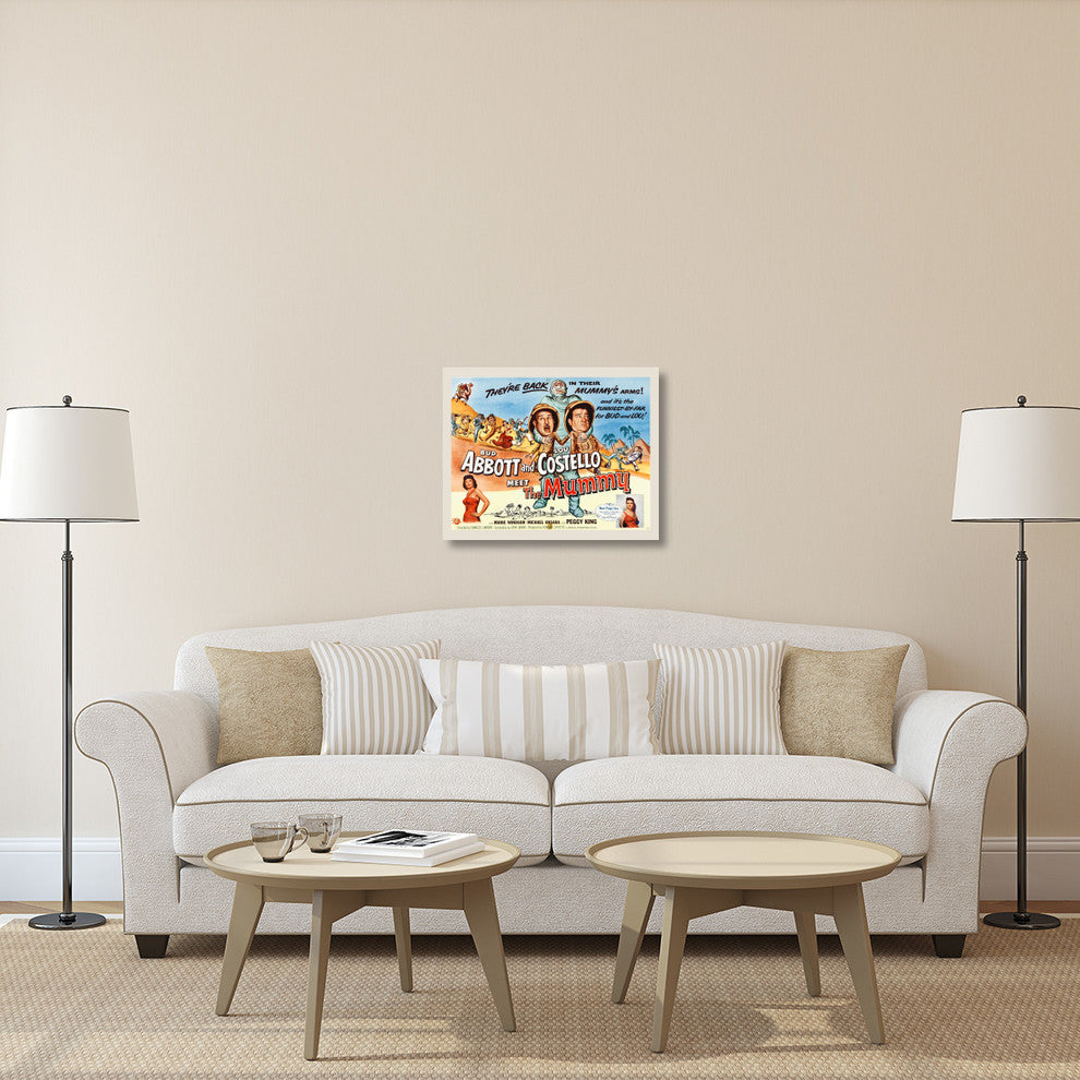 "Abbott & Costello - Meet The Mummy" Canvas Giclee, 30"x24"