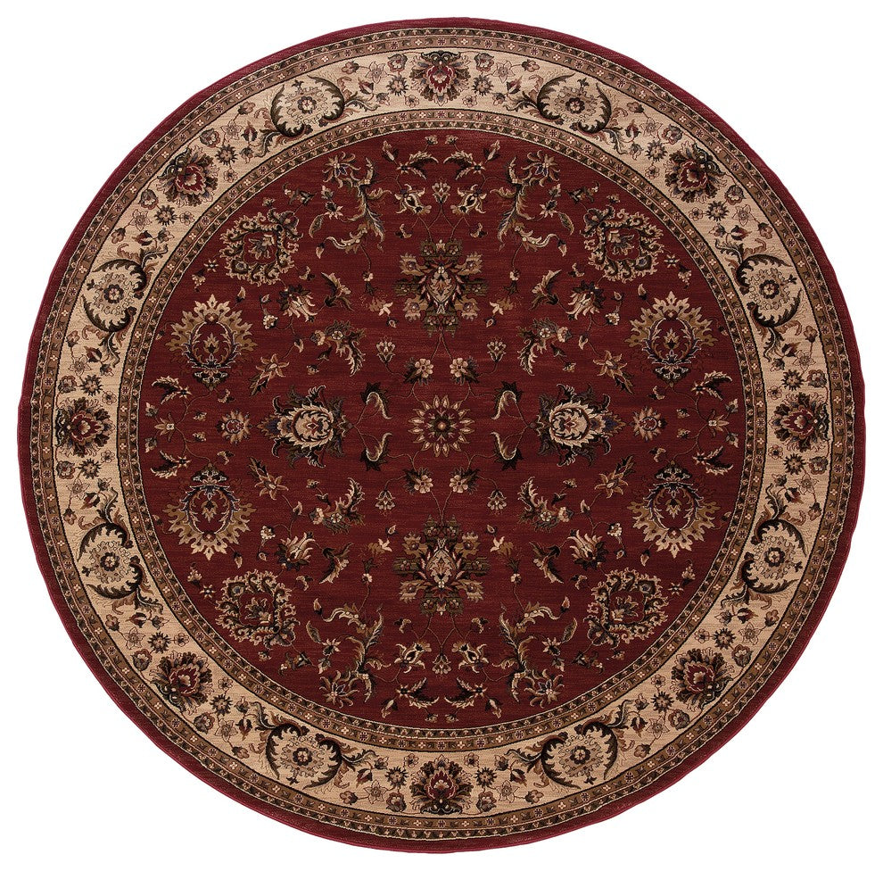 Oriental Weavers Ariana Collection Red/Ivory Oriental Indoor Area Rug 7'10"X11'