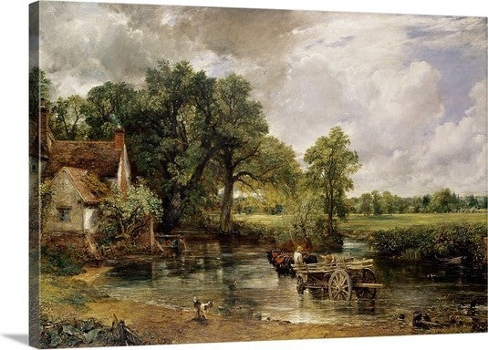 "The Hay Wain, 1821" Canvas Art, 48"x32"x1.25"