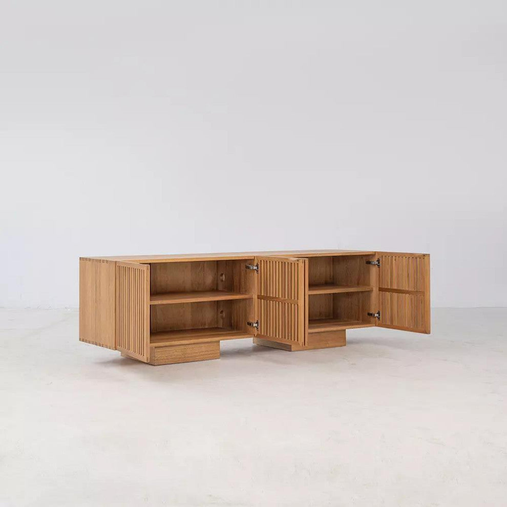 Zither 70" Media Cabinet, Pumpernickel