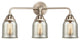 Small Bell Bath Vanity Light, Brushed Satin Nickel, Silver Plated Mercury