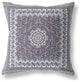 26 Gray Peach Holy Floral Indoor Outdoor Throw Pillow