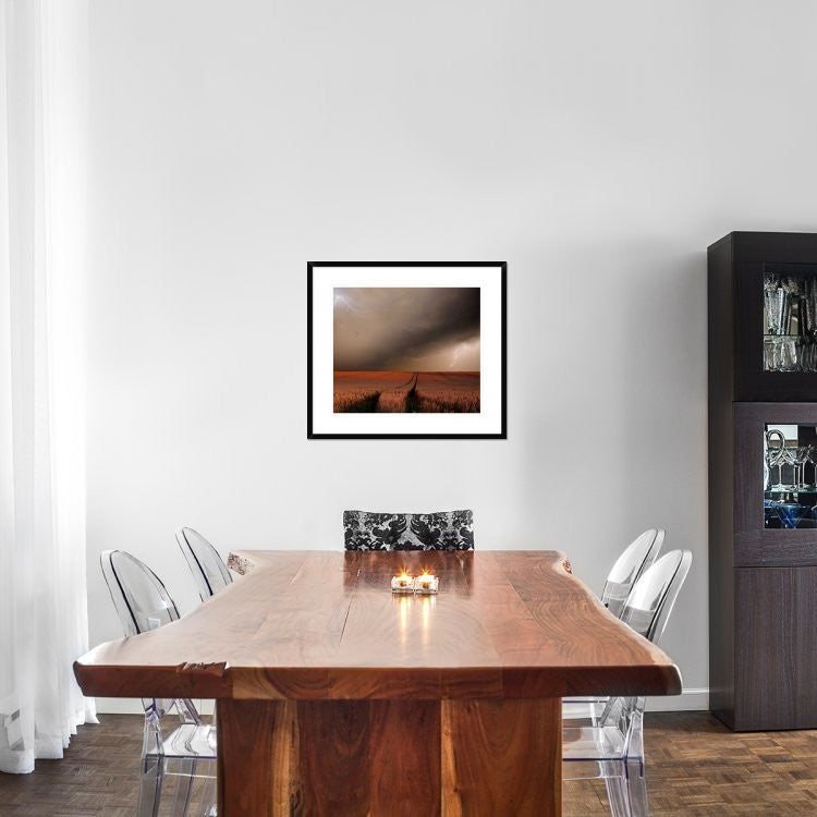 "In The Vastness Of Strohgaeu" Framed Digital Print by Franz Schumacher, 30x26"