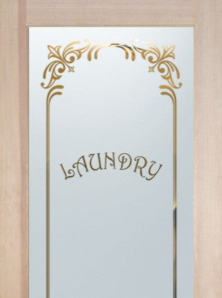 Laundry Door - Lenora Harrington Laundry - Primed - 30" x 96" - Knob on...