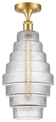 Innovations 516-1C-SG-G672-8 1-Light Semi-Flush Mount, Satin Gold