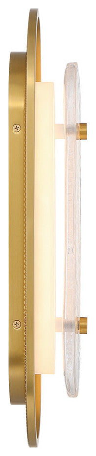 Tramore, Wall Sconce, 16", Gold, Silver Glass