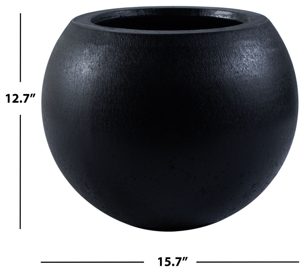 Safavieh Kenslia Outdoor Planter, Black