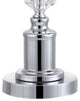 Kinsley 28" Crystal Table Lamp, Clear and Chrome, Set of 2