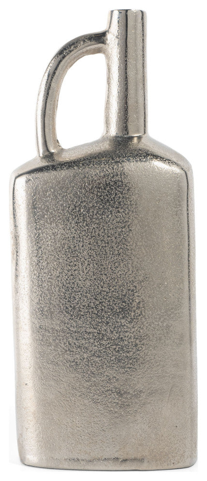 Macrae Metal Table Vase, Large Silver