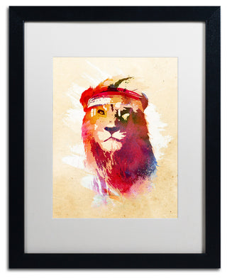 Robert Farkas 'Gym Lion' Matted Framed Art