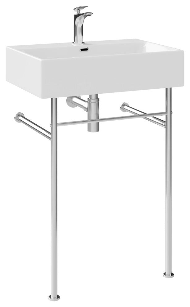 Claire 24 Ceramic Console Sink Bundle