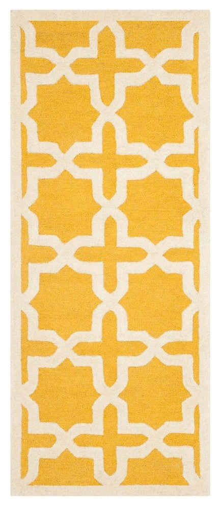 Safavieh Cambridge CAM125Q 6' Round Gold Rug