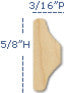 Columbus Carved Molding, 5/8"
