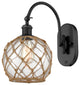 Innovations 518-1W-BK-G122-8RB 1-Light Sconce, Matte Black