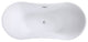 ARIEL 67" Acrylic Freestanding Bathtub Polished Chrome and Overflow Drain