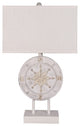 Set off 2 Beige Nautical Compass Table Lamps