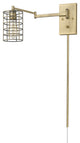 Industrial Gold Metal Wall Sconce