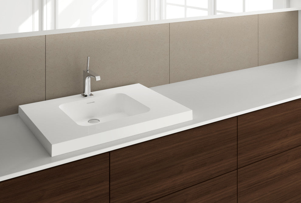 Deco Collection Lav Sink 30" made, WETMAR BiO, Glossy White