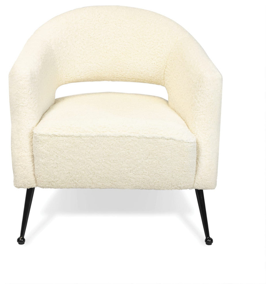 Mimi Chair, Boucle Faux Wool