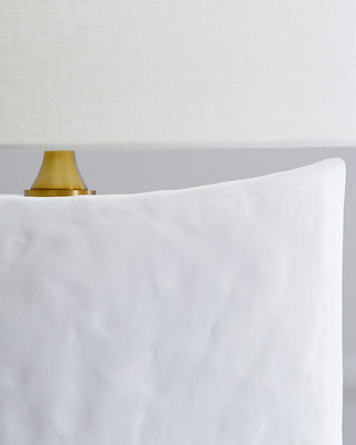 Cenotes Table Lamp, Matte White Ceramic
