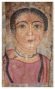 "Mummy Portrait of a Woman" Print 2nd Century Romano-Egyptian Artisan, 15"x24"