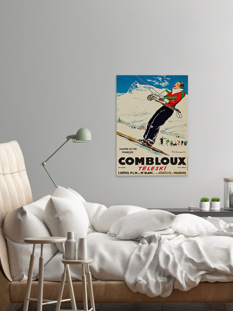 "Combloux" Painting Print on Wrapped Canvas, 16"x24"