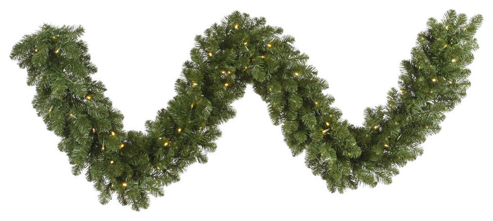 Vickerman G125512Led 9' Grand Teton Christmas Garland, Warm White Mini Lights