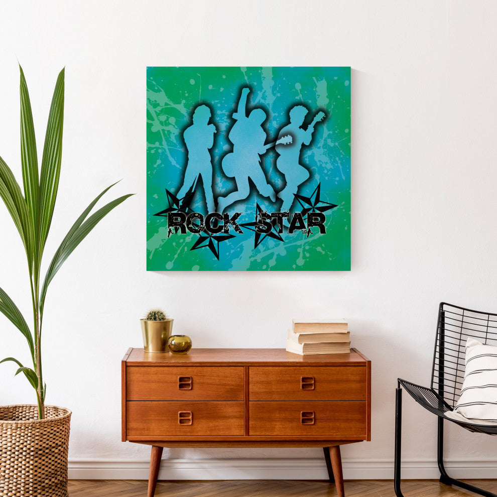 Rock Star 24x24 Canvas Wall Art