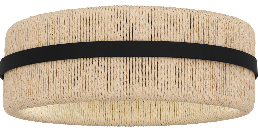 Quoizel QFL6220 Maeve 2 Light 14"W Flush Mount Drum Ceiling - Matte Black