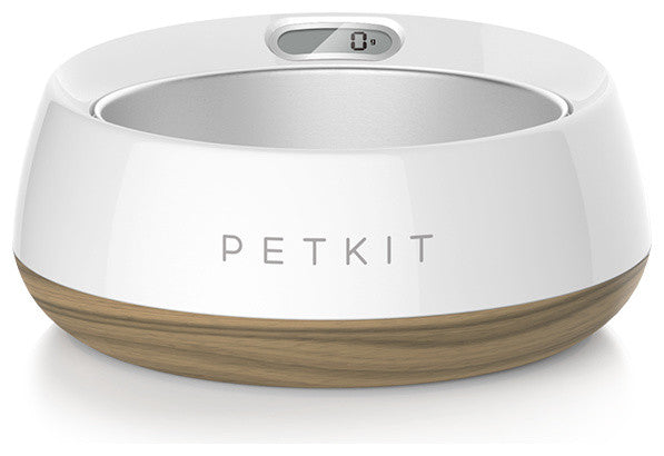 PETKIT FRESH METAL Large Machine Washable Smart Digital Feeding Pet Bowl, Wood