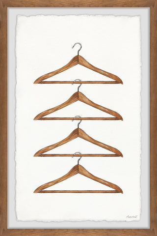 "Clothes Hanger" Framed Painting Print, 12x18