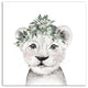Soft Sage Cub 20"x20" Canvas Wall Art