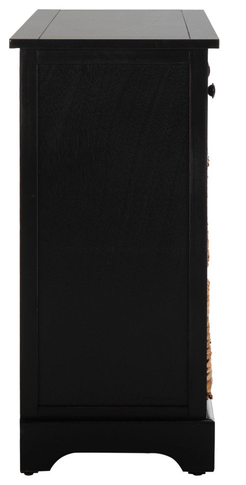 Safavieh Herman Storage Unit, Distressed Black