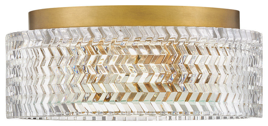 Hinkley Ellie 12" Small Flush Mount Ceiling Light, Heritage Brass