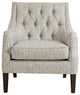Madison Park Qwen Button Tufted Chair, Gray