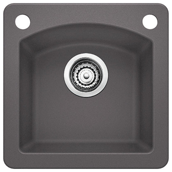 Blanco 441477-2 Granite Bar Kitchen Sink, Cinder
