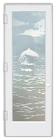 Interior Prehung Door or Interior Slab Door - Dolphins in the Shimmer -...