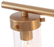 LNC Modern Gold Bathroom Vanity Light, with Clear Glass, 3 Lights