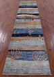 2' 7" X 11' 11" Runner Hand-Knotted Persian Gabbeh Tribal Rug Q7951
