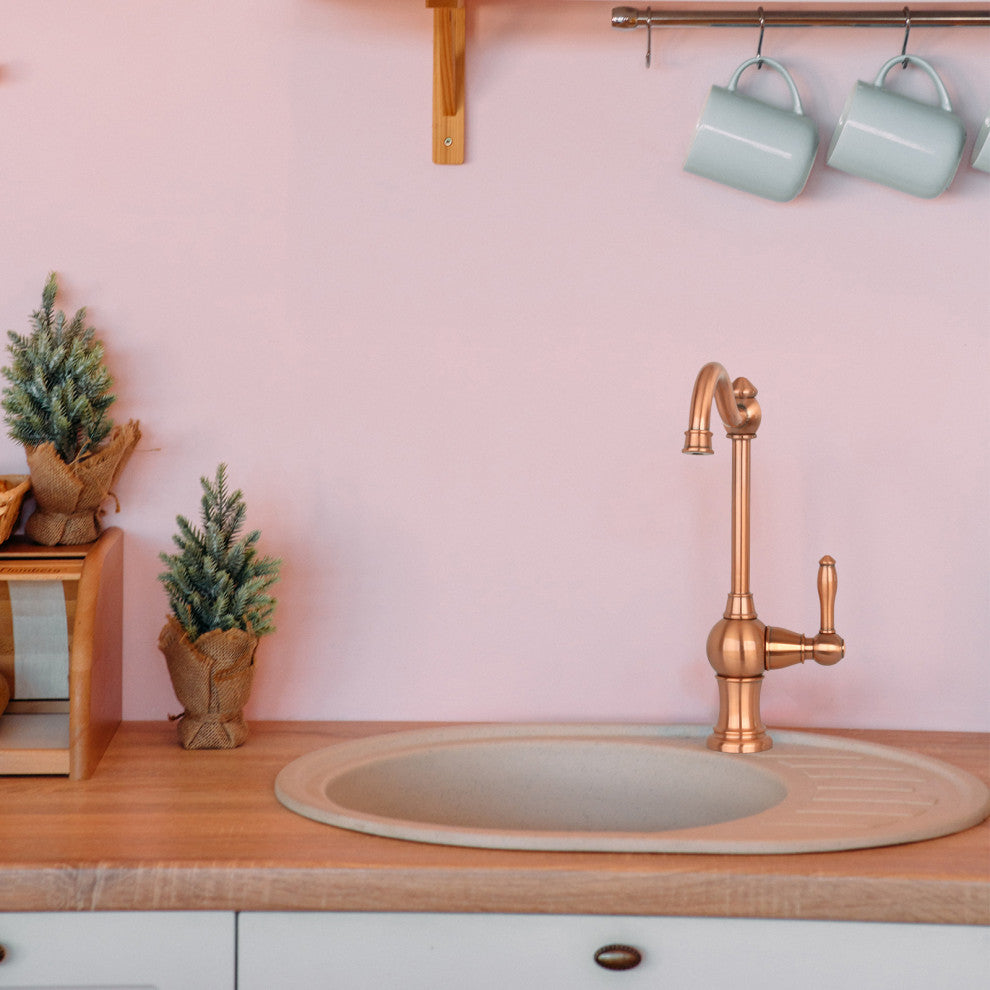 One-Handle Copper Drinking Water Filter Faucet Water Purifier Faucet, Copper
