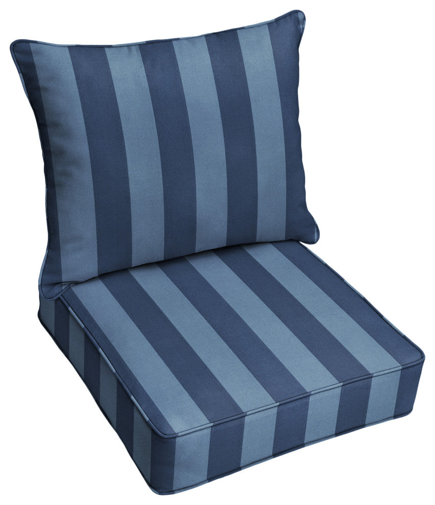 Sorra Home Preview Capri Corded Deep Seating Pillow Cushion Set, 22.5x22.5x5