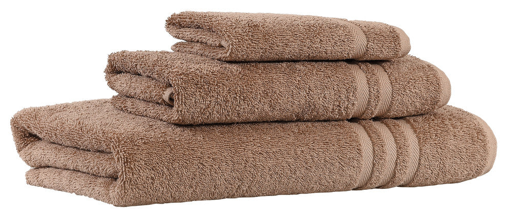 Denzi Towel Set, Latte, 3 Piece