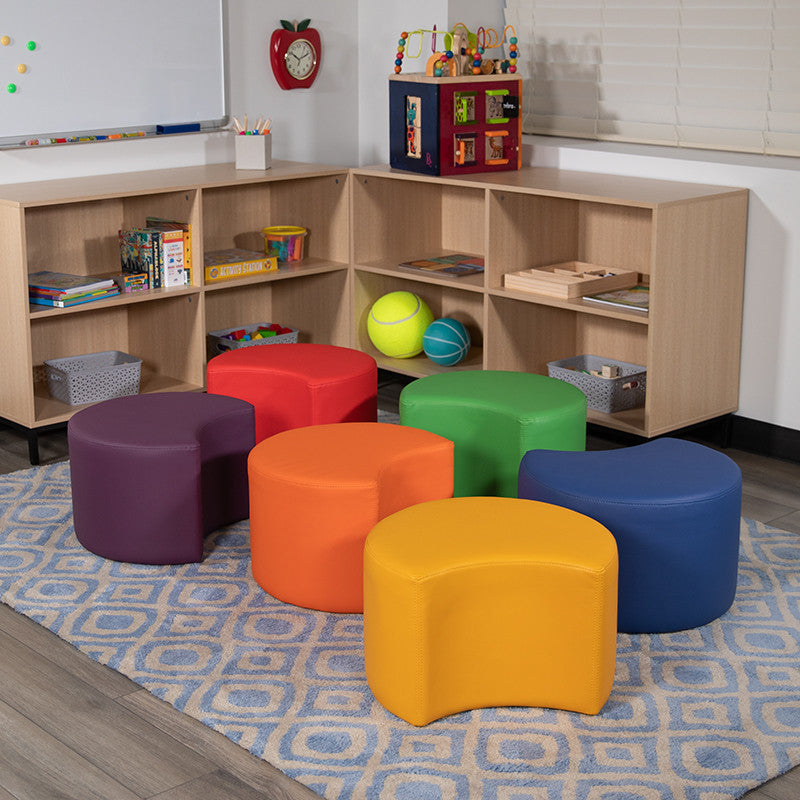 Soft Seating Collaborative Moon, 12" Seat Height , Orange Color