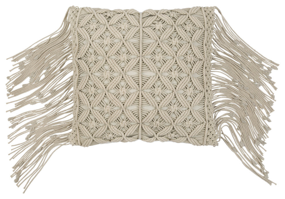 Surya Punta Seafoam Pillow Shell With Polyester Insert 22"H X 22"W