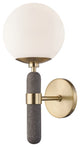 Brielle 1-Light Wall Sconce, Aged Brass