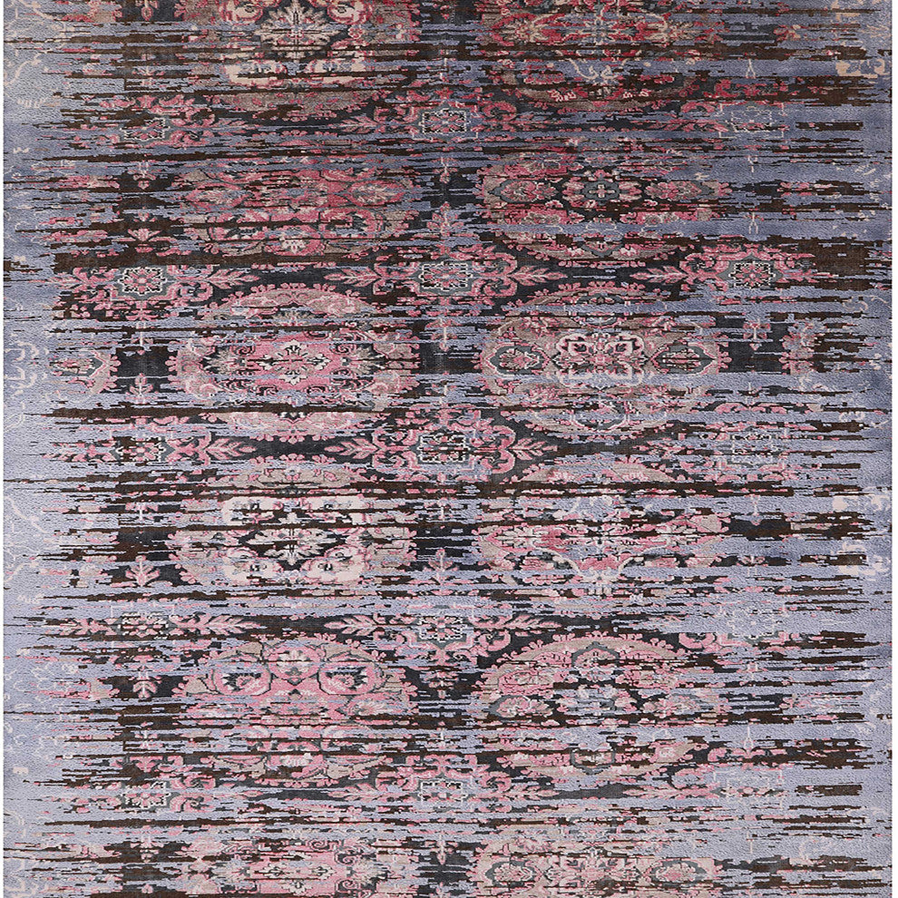 Ahgly Company Indoor Square Mid-Century Modern Area Rugs, 6' Square