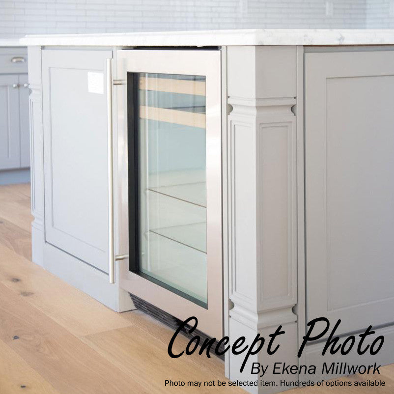 Hamilton Rope Cabinet Column (Top Block: 6", Bottom Block: 7"), Rubberwood