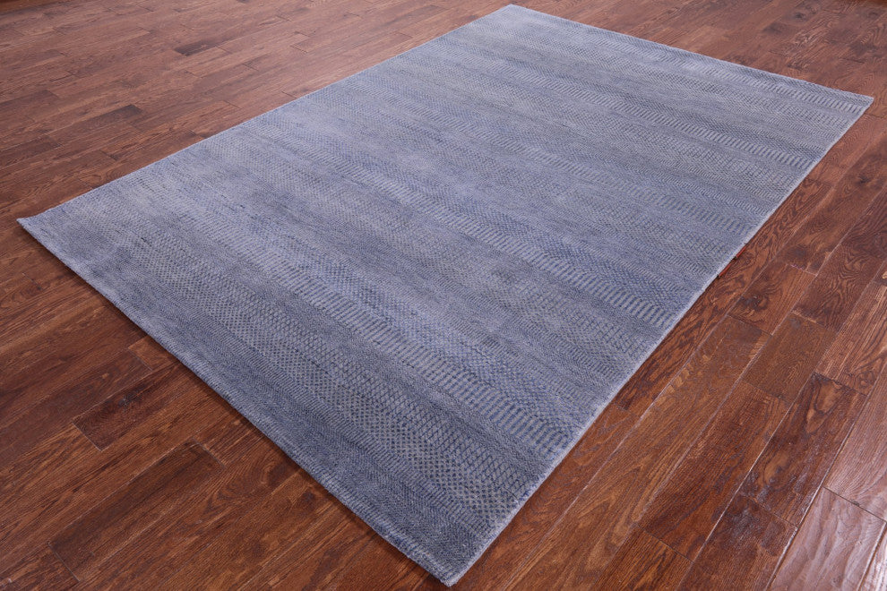 Savannah Grass Wool and Silk Handmade Rug 6' 0" X 8' 11" Q11976